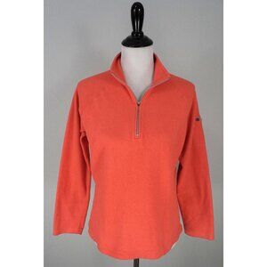 L.L. Bean Womens Pink Fleece Pullover Jacket Size Medium